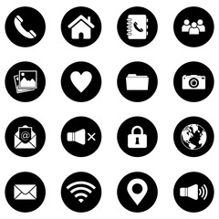 website icon set vector symbol isolated illustration white background