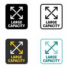 Large capacity, high load, information sign