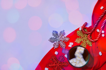 red and white christmas decorations
