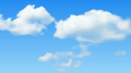 Obraz na płótnie Canvas Natural background with cloud on blue sky