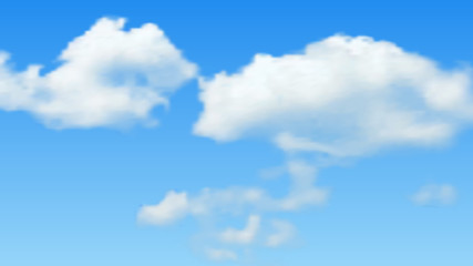 Natural background with cloud on blue sky