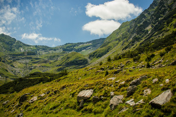 Naklejka premium Beautiful mountains landscape at summer