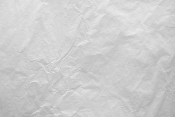 White crumpled paper abstract background texture