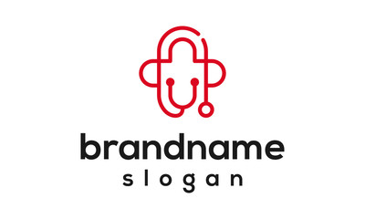 Fototapeta premium Health logo design vector
