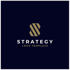 Fototapeta premium Classic Luxury Elegant Initial Letter S for Premium Royal Brand logo design