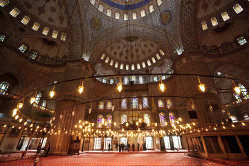 Fototapeta na wymiar Mezquita azul (Sultan Ahmeth Camii) año 1616. Estambul.Turquia. Asia.