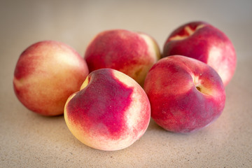 Fototapeta na wymiar organic peach directly from the farm