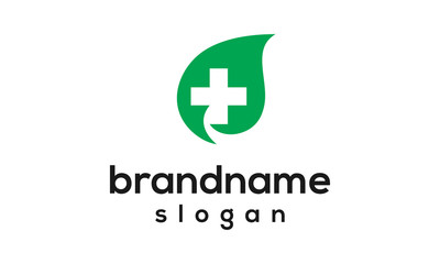 Obraz premium Leaf health logo design vector