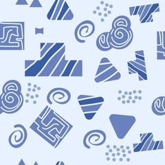 Abstract geometric seamless pattern in scandinavian style. Illustration