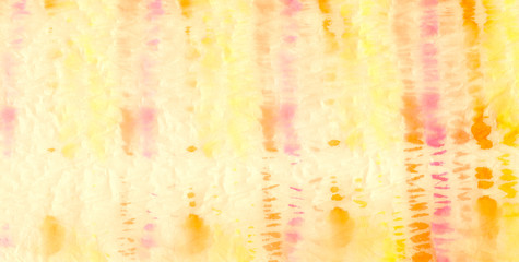 Abstract Splash.Tie Dye Batik. Yellow Light Dirty Art Grunge. Artistic Dirty Art. Aquarelle Texture. Watercolor Pattern. Ocher Tie Dye Pattern. Watercolor Print. Brushed Banner.