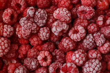red raspberries background