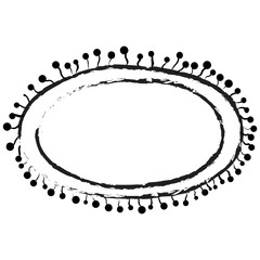 
Vintage frame with decorative border in hand drawn vector
