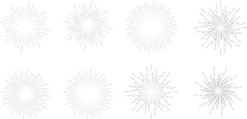 Halftone dots in circle form. Circular Music equalizer . Audio waves . Sound frequency . round logo . vector dotted frame . design element