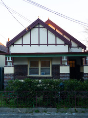 Suburban federation house in Sydney NSW Australia 