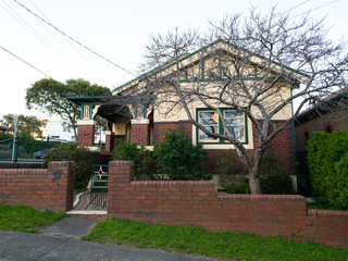 Suburban federation house in Sydney NSW Australia 
