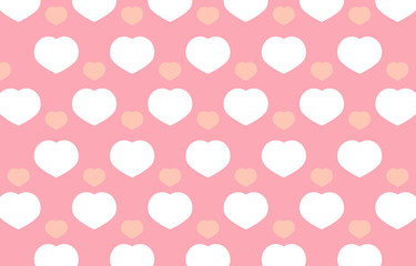 Illustration Vector Graphic Of Love Seamless Pattern, Suitable For Love Or Valentine's Day Themed Backgrounds
