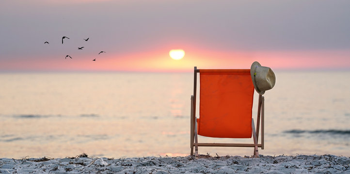 Liegestuhl am Meer