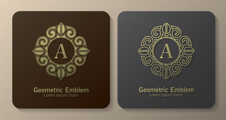 Ornamental luxury letter a logo