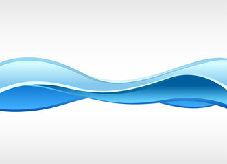Abstract blue horizontal waves background.To see the other vector wavy background illustrations , please check Abstract Wavy Backgrounds collection.