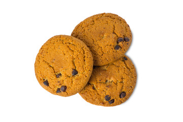 Three oatmeal cookies