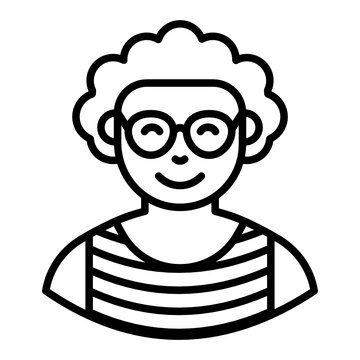 recommend clip art: 
                    Man wearing glasses, designer line  style 
                    
