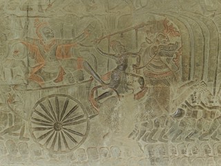 Wall scene, Angkor Wat