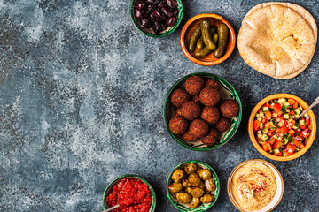 Falafel - traditional dish of Israeli and Middle Eastern cuisine