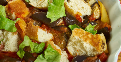 Italian aubergine traybake