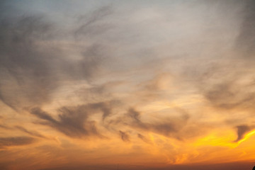 Fototapeta premium Sunset cloudy sky texture background