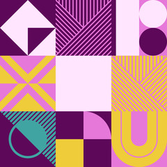 Obraz premium Colorful Geometric Vector Pattern Design