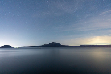 支笏湖　千歳　夜景　星　星景