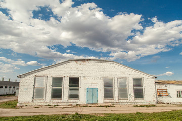 Fototapeta premium Old industrial chicken coop on a farm