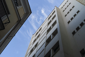Fototapeta na wymiar Frontales de edificios
