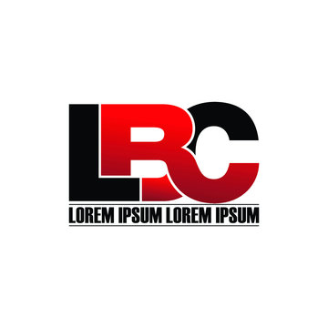 LBC letter monogram logo design vector