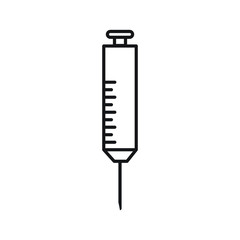 injection icon design black vector