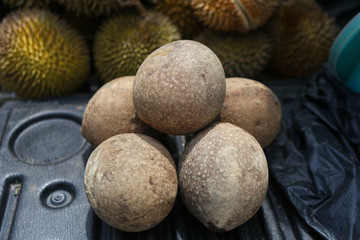 Bambangan is an exotic Borneo delicacy with extremely fibrous flesh and yellowish orange color.