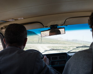 Lada Cab Driver in Gobustan, Azerbaijan