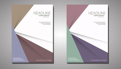 Modern Minimalist Brochure Cover Folder Book Template. For Business, Marketing, Advertising.