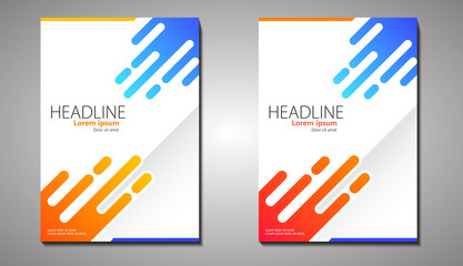 Modern Minimalist Brochure Cover Folder Book Template. For Business, Marketing, Advertising.