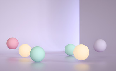 3d render of an color abstract background