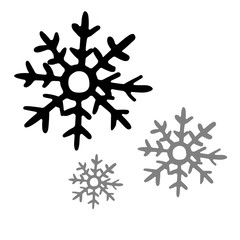 snowflake vector icon winter weather illustration