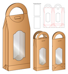 Box packaging die cut template design. 3d mock-up