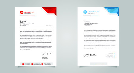 Business style letter head templates for your project design, Vector illustration
