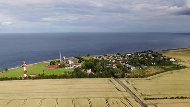 Marienleuchte auf der Insel Fehmarn, wo der Tunnel durch die Ostsee nach D&auml;nemark gebaut werden soll