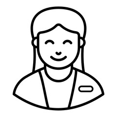 Obraz premium Design of lawyer in editable style 