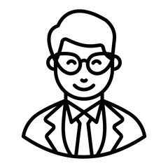 
line vector design of principal 
