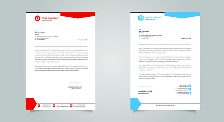 Fototapeta premium Business style letter head templates for your project design, Vector illustration