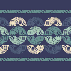 Polka dots seamless pattern. Mosaic of ethnic figures. Patterned texture. Geometric background. Vector illustration for web design or print.