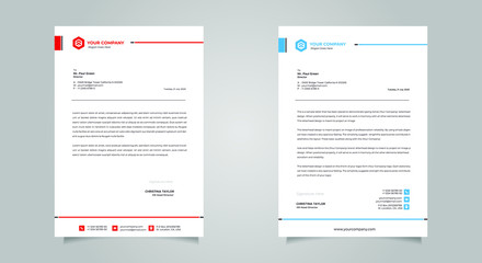 Business style letter head templates for your project design, Vector illustration