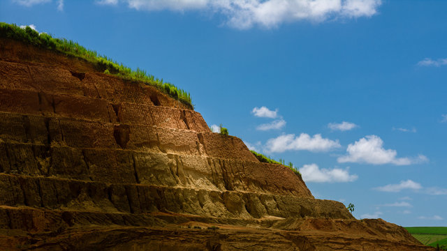 cliff and sky